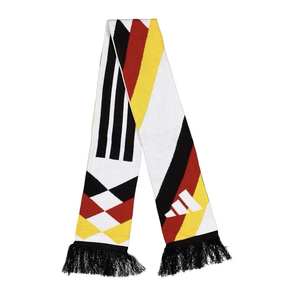 Adidas DFB Germany 2026 Soccer Scarf World Cup 26 White Black KC6688 New